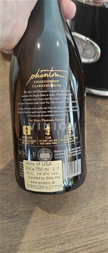 AVA din California Clarksburg Bogle Vineyards Phantom Chardonnay 2020