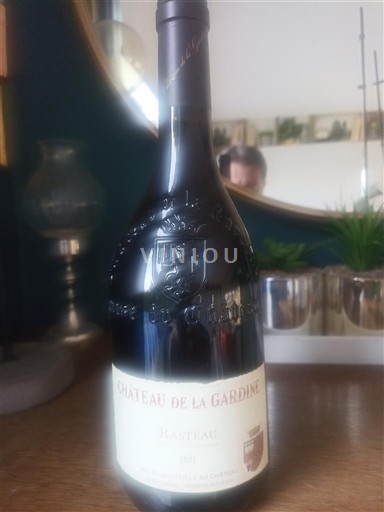 Vinos Rouge sec Château La Gardine 2021 Francia Valle del Ródano Rasteau AOC
