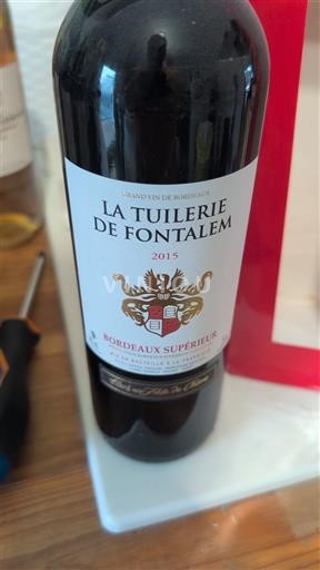 Bordeaux Bordeaux superior La Tuilerie de Fontalem 2015