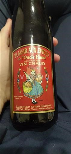 Alsacia Zeyssolff Plaisir aux épices de l'Oncle Hansi Nemilésimat