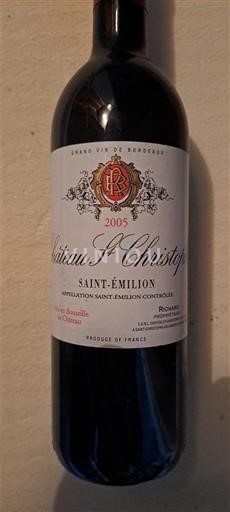 Bordeaux Saint-Émilion Château St. Christophe 2005