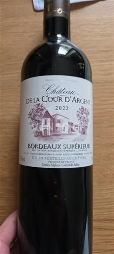 Bordeaux Bordeaux superior Château La Cour d'Argent 2022