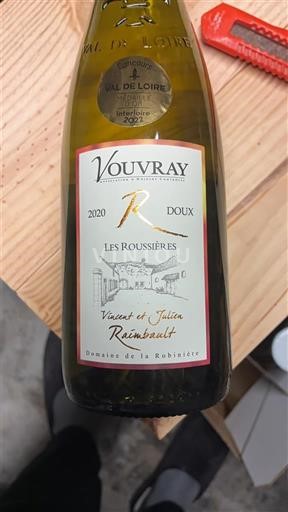 Valea Loarei Vouvray Domaine La Robinière Les Roussières 2020