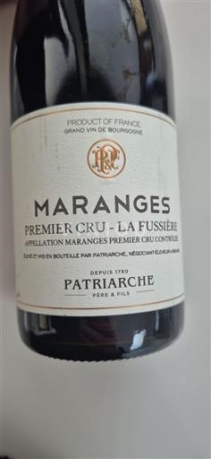 Burgundia Maranges Premier Cru Patriarche Père & Fils La Fussière 2016