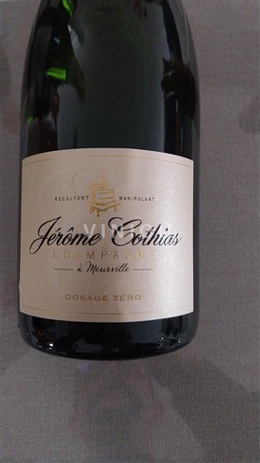 Champagne Șampanie Jérôme Cothias à Meurville Dosage Zéro Nemilésimat