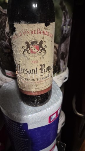 Bordeaux Bordeaux superior Versant Royal 1986