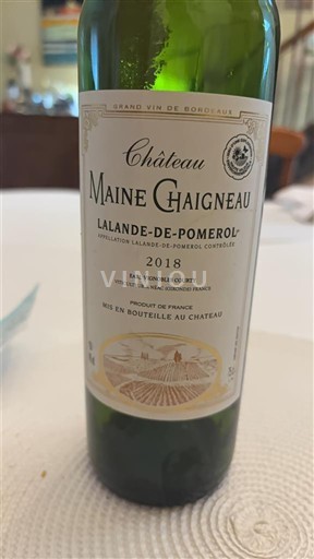 Bordeaux Lalande-de-Pomerol Château Maine Chagneau 2022