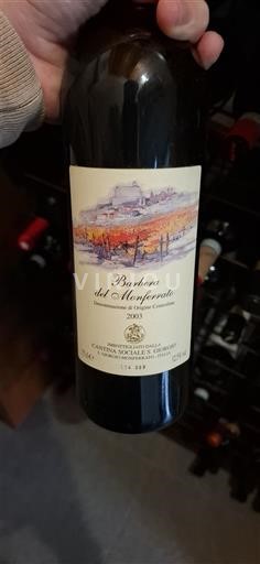 Piemonte Barbera del Monferrato Cantina Sociale S. Giorgio 2003