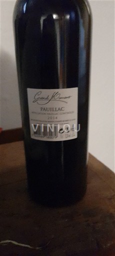 Bordeaux Pauillac Grand Puy Lacoste 2014