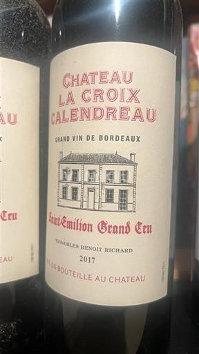 Bordeaux Saint-Émilion Grand Cru Grand Cru Château La Croix Calendreau 2017