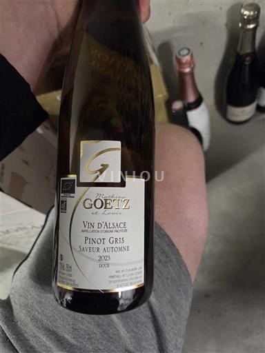 Alsacia Maurice Goetz et Fils Pinot Gris Saveur Automne 2023