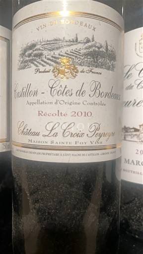 Bordeaux Castillon-côtes-de-bordeaux Château La Croix Peyrueyre 2010