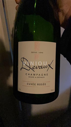 Vinhos Espumantes Rosé brut Cuvée Rosée Devaux Non millésimé França Champanhe AOC