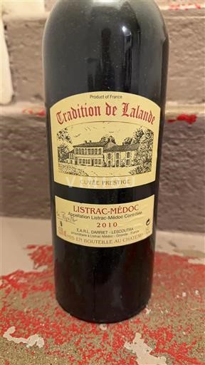 Bordeaux Listrac-Médoc Tradition de Lalande Prestige 2010