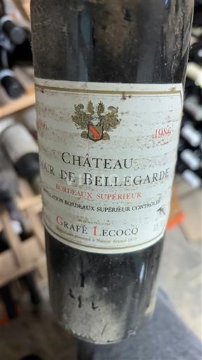 Bordeaux Bordeaux superior Château Tour de Bellegarde 1986