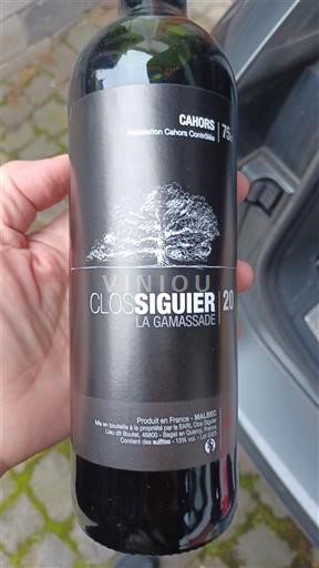 Sydvestfrankrig Cahors Clos Siguier La Gamassade Ikke årgangsbestemt