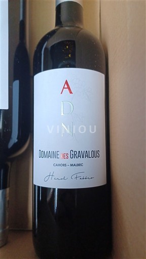 Sydvestfrankrig Cahors Domaine Gravalous ADN Ikke årgangsbestemt