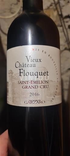 Burdeos Saint-Émilion Gran Cru Grand Cru Château Vieux Flouquet 2016