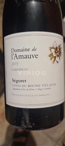 Valea Ronului Côtes-du-rhône-villages Domaine L'Amauve Laurances 2019