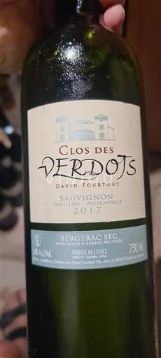 Sud-Vest Bergerac CLOS DES VERDOTS 2017