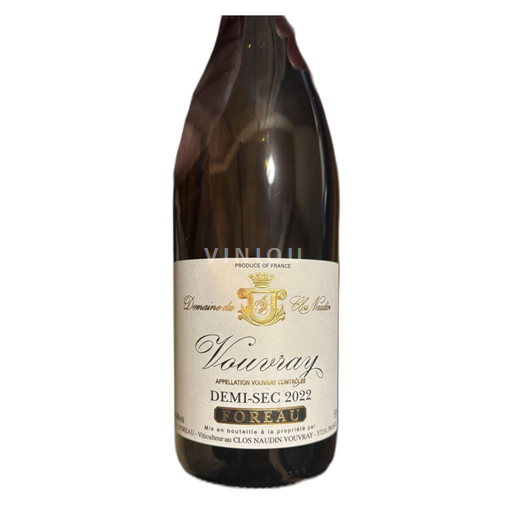 Vallée de la Loire Vouvray Domaine du Clos Naudin Demi-Sec 2022