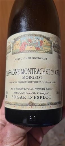 Burgundia Chassagne-Montrachet Premier Cru Edgar Esplot Morgeot 2005