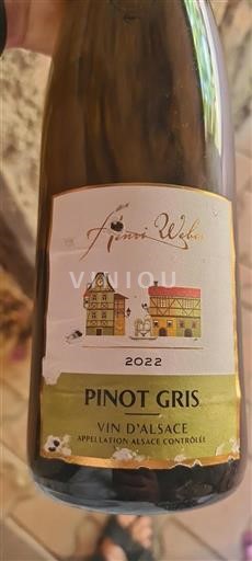 Alsacia Henri Weber Pinot Gris 2022