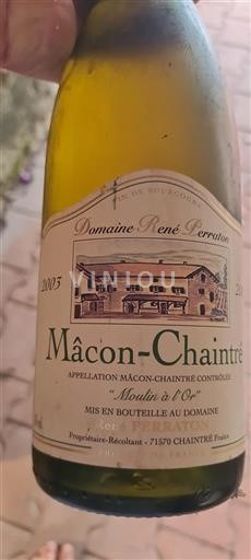 Burgundia Mâcon și mâcon-sate Domaine René Perraton Moulin à l'Or 2003