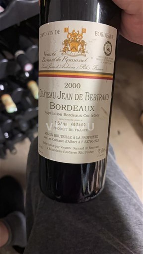 Бордо Château Jean de Bertrand 2000