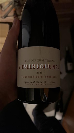 Valea Loarei Saint-Nicolas-De-Bourgueil Amirault Clos des Quarterons Vieilles Vignes 2021