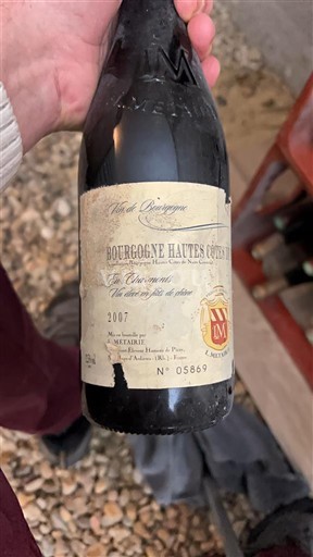 Burgundia Hautes Côtes de Nuits Mustière Clos Chanonnettes 2007