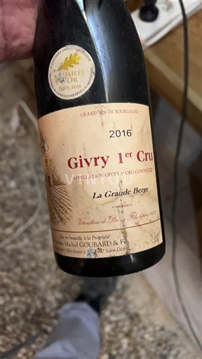 Burgundia Givry Premier Cru Michel Goubard & Fils La Grande Berge 2016