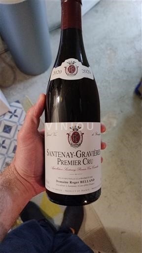 Burgundia Santenay Premier Cru Domaine Roger Belland Santenay-Gravières Premier Cru 2020