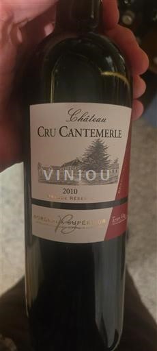 Bordeaux Haut-Médoc Grand Cru Château Cru Cantemerle 2010