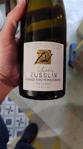 Alsacia Riesling Grand Cru Valentin Zusslin Pfingstberg 2016