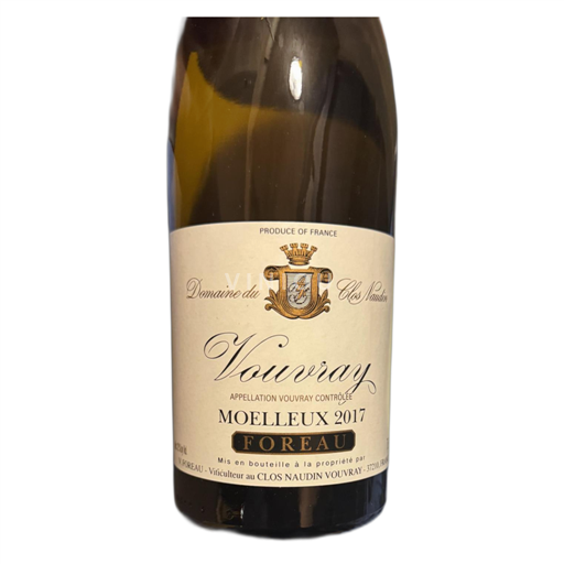 Loire Valley Vouvray Domaine du Clos Naudin Moelleux 2017