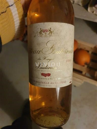 Bordeaux Sauternes Château Guiteronde du Hayot 2003