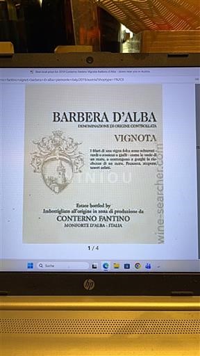 Piemonte Barbera d'Alba Conterno Fantino Vignota 2019