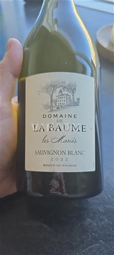 Languedoc și Roussillon Vin de Pays d'Oc Domaine La Baume Les Mariés 2022
