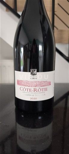 Vin Rouge sec Champin Le Seigneur Gérin 2020 France Vallée du Rhône Côte-rôtie AOC
