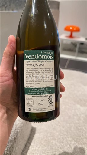 Valea Loarei Coteaux-du-vendômois Colin Pierre à feu 2023