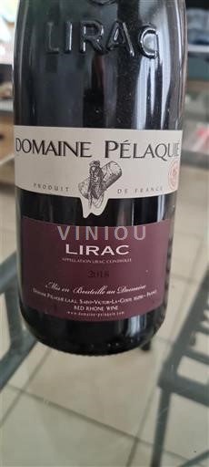Valea Ronului Lirac Domaine Pélaquié 2018