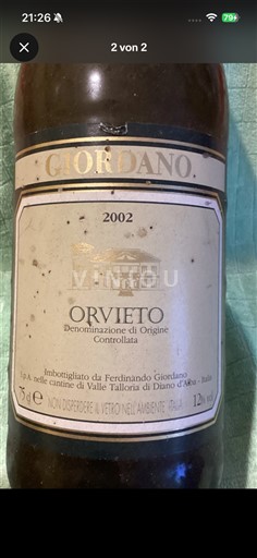 Umbria Orvieto Giordano 2002