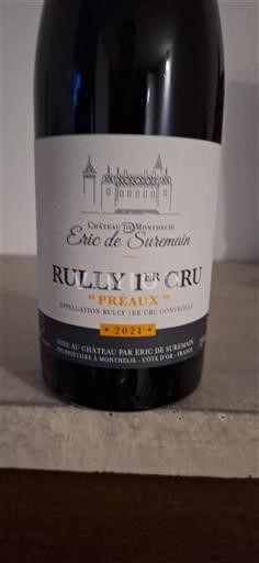 Burgundy Rully Premier Cru Château Monthelie Préaux 2021