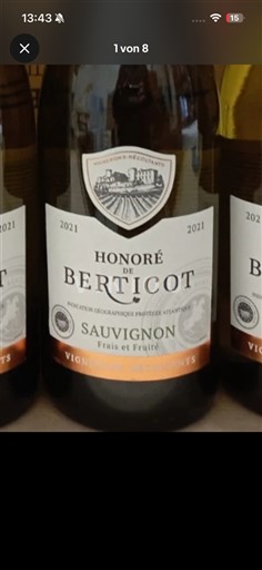 Sud-Vest Côtes de Gascogne Honoré de Berticot 2021