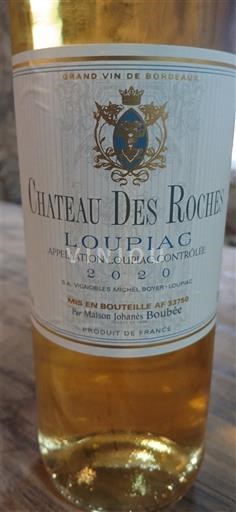 Bordeaux Loupiac Château Roches 2020