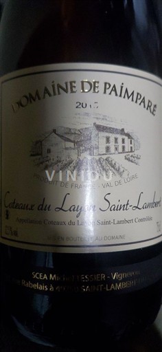 Valea Loarei Dealurile Layon Domaine Paimpare Saint-Lambert 2017