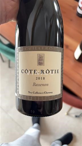 Valea Ronului Côte-rôtie Yves Cuilleron à Chavanay Bassenon 2018