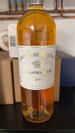 Bordeaux Sauternes Carmes de Rieussec 2010