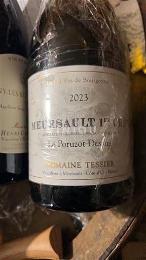 Burgundia Meursault Premier Cru Domaine Tessier Le Poruzot Dessus 2023